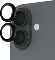 PanzerGlass Hoops Apple iPhone 16 / 16 Plus / 17 kameravédő üveg - Fekete