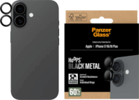 PanzerGlass Hoops Apple iPhone 16 / 16 Plus / 17 kameravédő üveg - Fekete