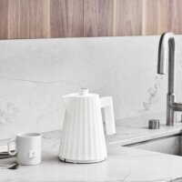 Alessi MDL06/1W Plisse Vízforraló 1.0L 2400 Watt - Fehér