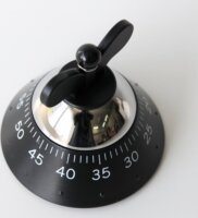 Alessi A09 B Műanyag Mechanikus Konyhai Időzítő - Fekete