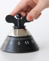 Alessi A09 B Műanyag Mechanikus Konyhai Időzítő - Fekete