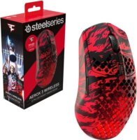 SteelSeries Aerox 3 FaZe Clan Edition Wireless Gaming Egér - Fekete Piros