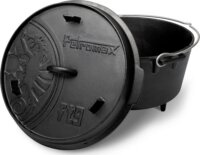 Petromax FT9 Öntöttvas Főzőedény kiegészítőkkel Ø 36cm 9L - Fekete