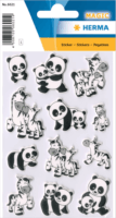 Herma 6021 Panda és zebra mintás matrica csomag