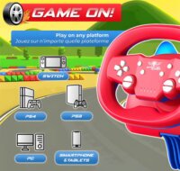 Spirit of Gamer RACE WHEEL PRO AIR Kormány - Piros/Kék (PC / PS3 / PS4 / Switch / Android)