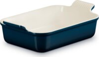 Le Creuset Heritage Kerámia téglalap alakú sütőedény 26 cm - Fekete
