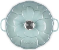 Le Creuset Gourmet-Profitopf Virág alakú Sütőedény Ø 26cm 2,2L - Kékeszöld