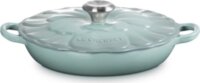 Le Creuset Gourmet-Profitopf Virág alakú Sütőedény Ø 26cm 2,2L - Kékeszöld