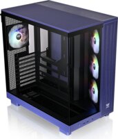 Thermaltake View 380 XL TG ARGB Midi Torony Számítógépház + 4x120mm ventilátor - Fekete/Lila
