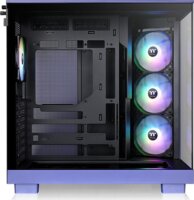 Thermaltake View 380 XL TG ARGB Midi Torony Számítógépház + 4x120mm ventilátor - Fekete/Lila
