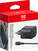 Nintendo Switch 2 Hálózati Töltő Adapter kábellel 1.5m - Fekete