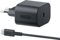 Nintendo Switch 2 Hálózati Töltő Adapter kábellel 1.5m - Fekete