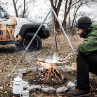 Petromax D1 Acél állványkészlet táborozáshoz 3 darabos