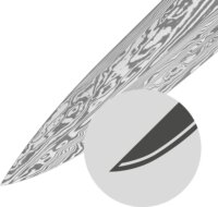 WMF Grand Gourmet Damasteel Santoku kés 18 cm - Inox