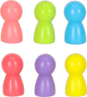 Szivárvány színű montessori építőjáték fából 28 darabos készlet