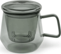 Bredemeijer Livorno 350ml Teás pohár szűrővel - Átlátszó fekete