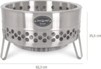 Petromax Tyropit Rozsdamentes acél Tűzkosár 34,9 x 57 x 57 cm - Inox