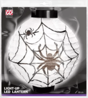 Widmann Pókos LED lámpás Halloween dekoráció 20 cm