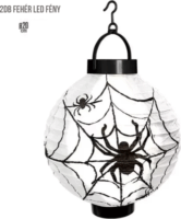 Widmann Pókos LED lámpás Halloween dekoráció 20 cm
