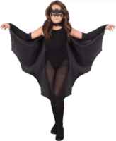 Widmann Fekete Denevérköpeny jelmez kiegészítő 140 cm
