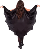 Widmann Fekete Denevérköpeny jelmez kiegészítő 140 cm