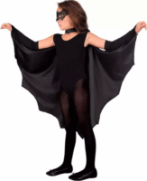 Widmann Fekete Denevérköpeny jelmez kiegészítő 116 cm