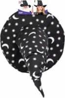 Widmann Boszorkány/ Varázsló sapka jelmez kiegészítő gyerekeknek - Fekete/mintás