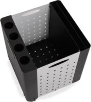 Alfa Forni AFI-PP-DADO Rozsdamentes acél Lapáttartó doboz 38 x 38 x 46 cm - Fekete / Inox