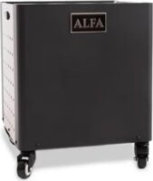 Alfa Forni AFI-PP-DADO Rozsdamentes acél Lapáttartó doboz 38 x 38 x 46 cm - Fekete / Inox