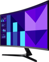 Samsung 32" S32D396GAU 16:9 FullHD VA Ívelt Monitor - Fekete