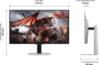 Samsung 32" Odyssey S32DG800SU 16:9 4K OLED Gaming Monitor - Fekete