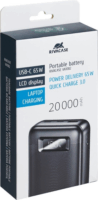 RivaCase VA1082 Powerbank USB-A + Type-C / 20000mAh 65W - Fekete