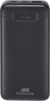 RivaCase VA1082 Powerbank USB-A + Type-C / 20000mAh 65W - Fekete