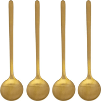 Bialetti PGOLD008 Rozsdamentes acél Kávéskanál 4 darabos szett - Arany