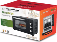 Esperanza EKO008N Prosciutto Mini Sütő 20L 1600W - Fekete