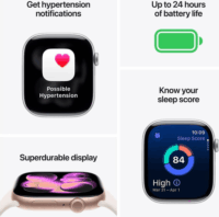 Apple Watch S11 GPS 42mm Okosóra S/M Fekete sportszíjjal - Fekete