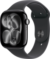 Apple Watch S11 GPS 42mm Okosóra M/L Fekete sportszíjjal - Fekete