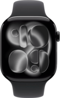 Apple Watch S11 42mm GPS + Cellular 4G/LTE Okosóra S/M Fekete sportszíjjal - Fekete