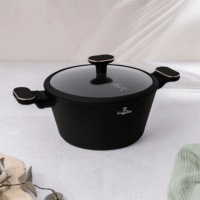 Berlinger Haus BH/8362 Kovácsolt Alumínium Edénykészlet - Fekete / Rózsaarany (10 részes)