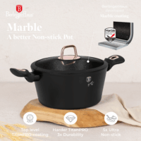 Berlinger Haus BH/8168N Kovácsolt Alumínium Edénykészlet - Fekete / Rózsaarany (10 részes)