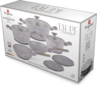 Berlinger Haus BH/8343 Kovácsolt Alumínium Edénykészlet - Matt taupe (10 részes)