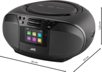 JVC RDE664BDAB Hordozható CD lejátszós DAB+/FM Rádió - Fekete