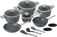 Berlinger Haus BH/8245 Kovácsolt Alumínium Edénykészlet - Matt szürke (15 részes)
