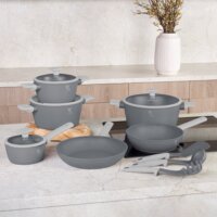 Berlinger Haus BH/8245 Kovácsolt Alumínium Edénykészlet - Matt szürke (15 részes)