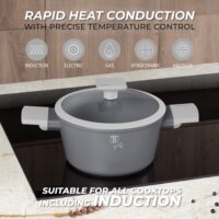 Berlinger Haus BH/8245 Kovácsolt Alumínium Edénykészlet - Matt szürke (15 részes)