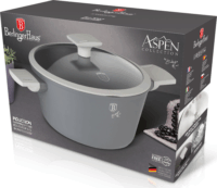 Berlinger Haus BH/8260 Kovácsolt Alumínium Lábas Fedővel Ø 24cm 4,1L - Matt szürke