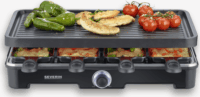 Severin RG 9670 Raclette Elektromos Asztali Grillsütő 1400 Watt - Fekete