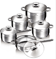 Blaumann BL-1637N Rozsdamentes Acél Edénykészlet - Inox (10 Részes)