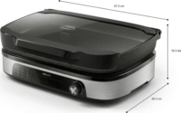 Philips HD6212/90 Elektromos Asztali Grillsütő 2400 Watt - Ezüst / Fekete