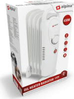 Alpina 17398 Elektromos Olajradiátor 5 Tagos 650W - Fehér